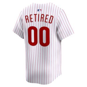 Philadelphia Phillies Nike Home Limited Pick-A-Player Retired Roster Jersey - White photo 3 Jersey4u