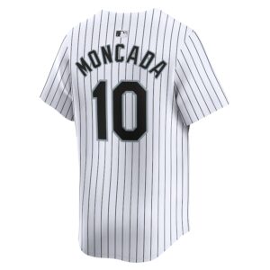 Yoan Moncada Chicago White Sox Nike Home Limited Player Jersey - White photo 3 Jersey4u