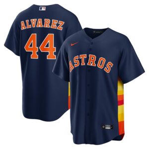 Yordan Álvarez Houston Astros Nike Alternate Jersey4u Player Jersey - Navy photo 1 Jersey4u