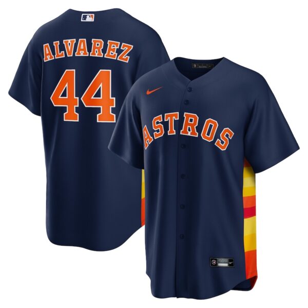 Yordan Álvarez Houston Astros Nike Alternate Jersey4u Player Jersey - Navy photo 1 Jersey4u