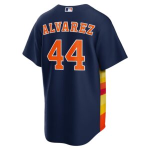 Yordan Álvarez Houston Astros Nike Alternate Jersey4u Player Jersey - Navy photo 3 Jersey4u