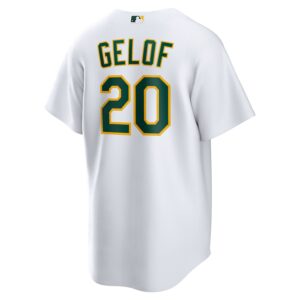 Zack Gelof Athletics Nike Home Jersey4u Jersey - White photo 3 Jersey4u