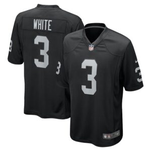 Zamir White Las Vegas Raiders Nike Team Game Jersey -  Black photo 1 Jersey4u