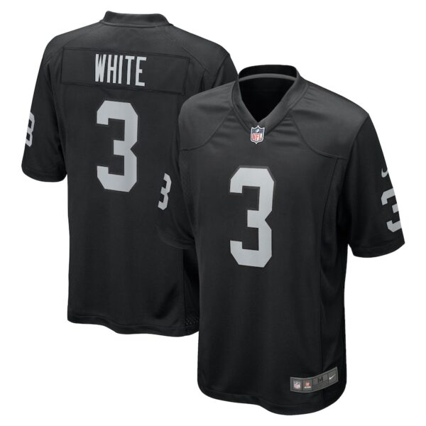 Zamir White Las Vegas Raiders Nike Team Game Jersey -  Black photo 1 Jersey4u