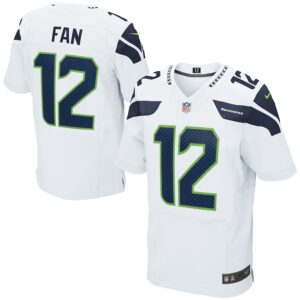 12s Seattle Seahawks Nike Elite Jersey - White photo 1 Jersey4u