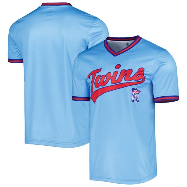 Minnesota Twins Stitches Cooperstown Collection Team Jersey - Light Blue photo 1 Jersey4u