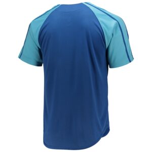 Kansas City Royals Stitches Button-Down Raglan Jersey4u Jersey - Royal photo 3 Jersey4u