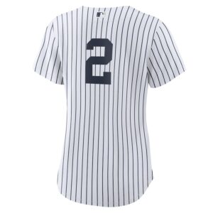 Derek Jeter New York Yankees Nike Women's Home Jersey4u Player Jersey - White/Navy photo 3 Jersey4u