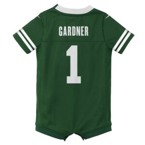 Ahmad Sauce Gardner New York Jets Nike Newborn & Infant Game Romper Jersey - Legacy Green photo 3 Jersey4u