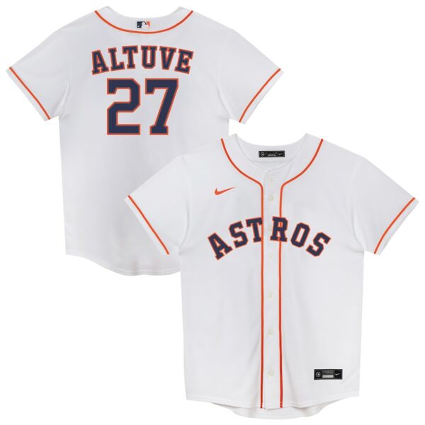 Jose Altuve Houston Astros Nike Preschool Home Jersey4u 2.0 Player Jersey - White photo 1 Jersey4u