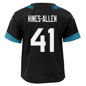 Josh Hines-Allen Jacksonville Jaguars Nike Preschool Alternate Player Game Jersey - Black photo 3 Jersey4u
