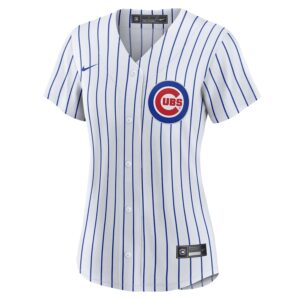 Dansby Swanson Chicago Cubs Nike Women's Home Jersey4u Player Jersey - White/Royal photo 2 Jersey4u