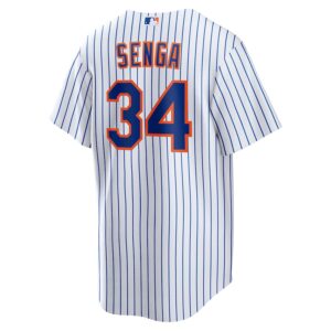 Kodai Senga New York Mets Nike Home Jersey4u Player Jersey - White/Royal photo 3 Jersey4u