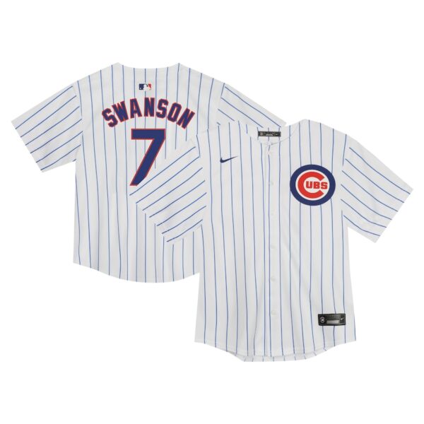 Dansby Swanson Chicago Cubs Nike Toddler  Game Jersey - White photo 1 Jersey4u