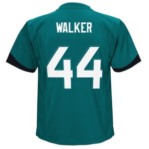 Travon Walker Jacksonville Jaguars Nike Toddler Game Jersey - Teal photo 3 Jersey4u