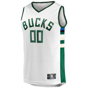 Milwaukee Bucks Jersey4u Unisex Fast Break Custom Jersey - White - Association Edition photo 2 Jersey4u