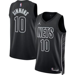 Ben Simmons Brooklyn Nets Jordan Brand Unisex Swingman Jersey - Statement Edition - Black photo 1 Jersey4u