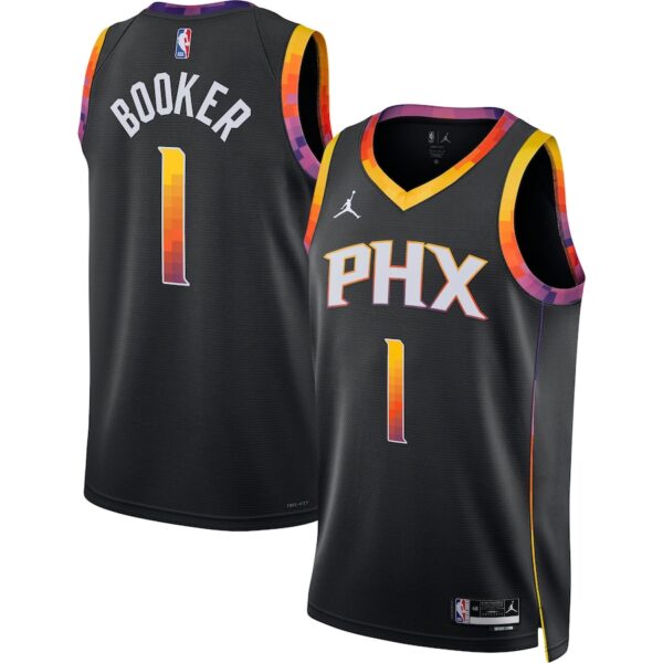 Devin Booker Phoenix Suns Jordan Brand Unisex Swingman Jersey - Statement Edition - Black photo 1 Jersey4u