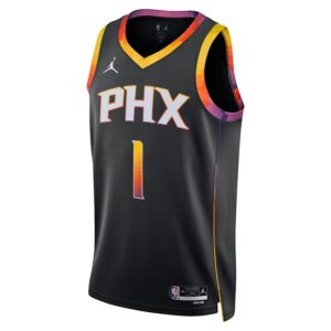 Devin Booker Phoenix Suns Jordan Brand Unisex Swingman Jersey - Statement Edition - Black photo 2 Jersey4u