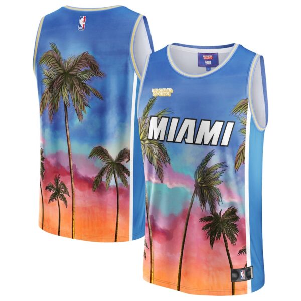 Miami Heat NBA & KidSuper Studios by Jersey4u Unisex Hometown Jersey - Blue photo 1 Jersey4u
