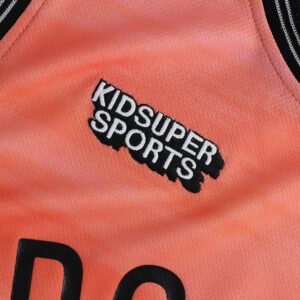 Brooklyn Nets NBA & KidSuper Studios by Jersey4u Unisex Hometown Jersey - Coral photo 2 Jersey4u