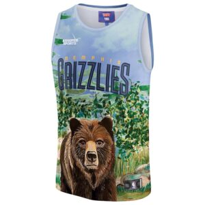 Memphis Grizzlies NBA & KidSuper Studios by Jersey4u Unisex Hometown Jersey - Teal photo 2 Jersey4u