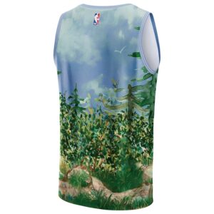 Memphis Grizzlies NBA & KidSuper Studios by Jersey4u Unisex Hometown Jersey - Teal photo 3 Jersey4u