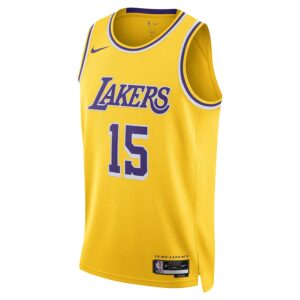 Austin Reaves Los Angeles Lakers Nike Unisex Swingman Jersey - Icon Edition - Gold photo 2 Jersey4u