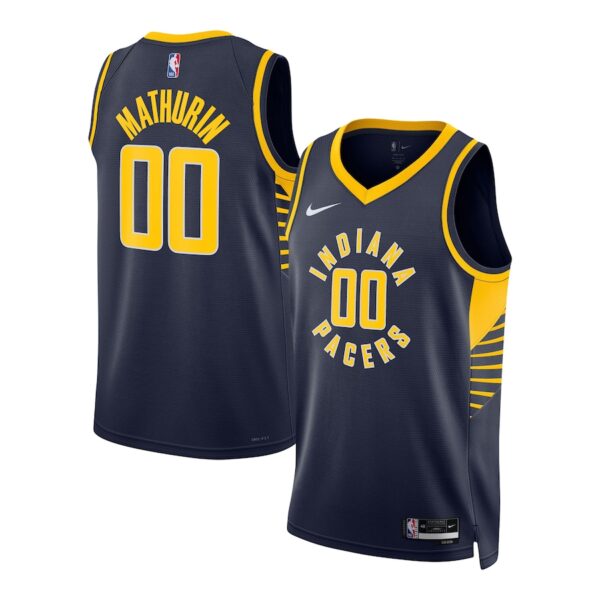 Bennedict Mathurin Indiana Pacers Nike Unisex Swingman Jersey - Icon Edition - Navy photo 1 Jersey4u