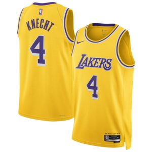 Dalton Knecht Los Angeles Lakers Nike Unisex Swingman Jersey - Gold photo 1 Jersey4u
