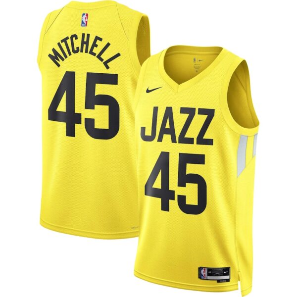 Donovan Mitchell Utah Jazz Nike Unisex Swingman Jersey - Icon Edition - Gold photo 1 Jersey4u