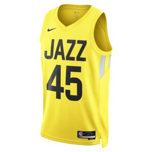 Donovan Mitchell Utah Jazz Nike Unisex Swingman Jersey - Icon Edition - Gold photo 2 Jersey4u