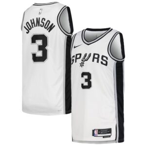 Keldon Johnson San Antonio Spurs Nike Unisex Swingman Jersey - Association Edition - White photo 1 Jersey4u