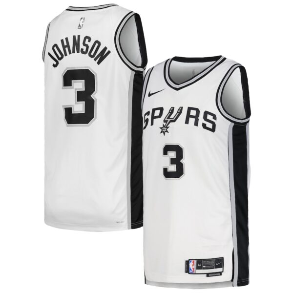 Keldon Johnson San Antonio Spurs Nike Unisex Swingman Jersey - Association Edition - White photo 1 Jersey4u