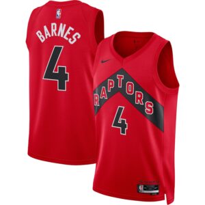 Scottie Barnes Toronto Raptors Nike Unisex Swingman Jersey - Icon Edition - Red photo 1 Jersey4u