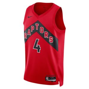 Scottie Barnes Toronto Raptors Nike Unisex Swingman Jersey - Icon Edition - Red photo 2 Jersey4u