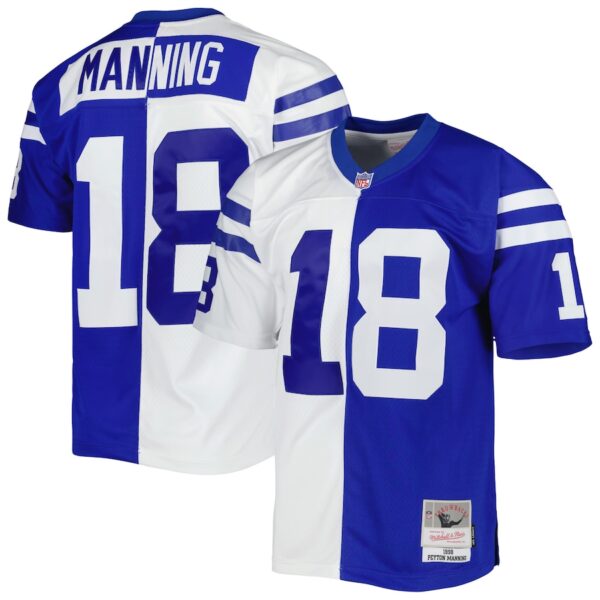 Peyton Manning Indianapolis Colts Mitchell & Ness 1998 Split Legacy Jersey4u Jersey - Royal/White photo 1 Jersey4u