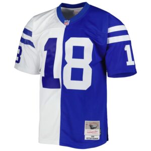 Peyton Manning Indianapolis Colts Mitchell & Ness 1998 Split Legacy Jersey4u Jersey - Royal/White photo 2 Jersey4u