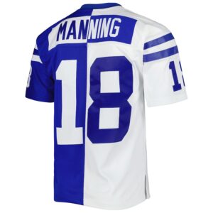 Peyton Manning Indianapolis Colts Mitchell & Ness 1998 Split Legacy Jersey4u Jersey - Royal/White photo 3 Jersey4u