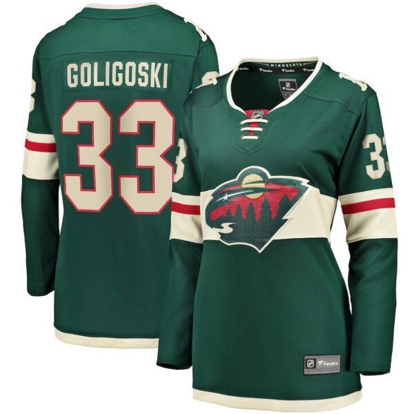Alex Goligoski Minnesota Wild Jersey4u Women's Home Breakaway Player Jersey - Green photo 1 Jersey4u