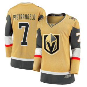 Alex Pietrangelo Vegas Golden Knights Jersey4u Women's Home Breakaway Player Jersey - Gold photo 1 Jersey4u