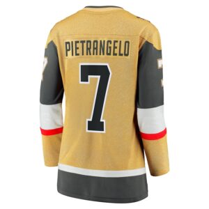 Alex Pietrangelo Vegas Golden Knights Jersey4u Women's Home Breakaway Player Jersey - Gold photo 3 Jersey4u