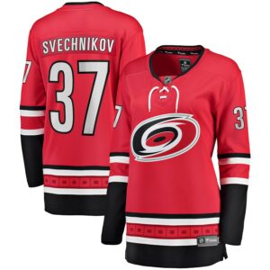 Andrei Svechnikov Carolina Hurricanes Jersey4u Women's Alternate Breakaway Player Jersey - Red photo 1 Jersey4u