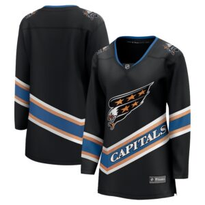 Washington Capitals Jersey4u Women's Alternate 50th Anniversary Breakaway Jersey - Black photo 1 Jersey4u