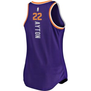 Deandre Ayton Phoenix Suns Jersey4u Women's Fast Break Tank Jersey - Icon Edition - Purple photo 3 Jersey4u