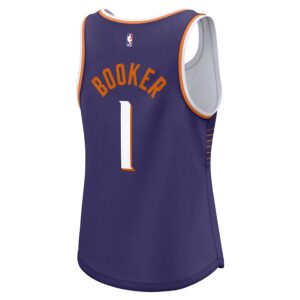 Devin Booker Phoenix Suns Jersey4u Women's Fast Break Player Jersey - Icon Edition - Purple photo 3 Jersey4u