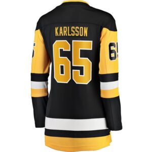 Erik Karlsson Pittsburgh Penguins Jersey4u Women's Home Breakaway Jersey - Black photo 3 Jersey4u