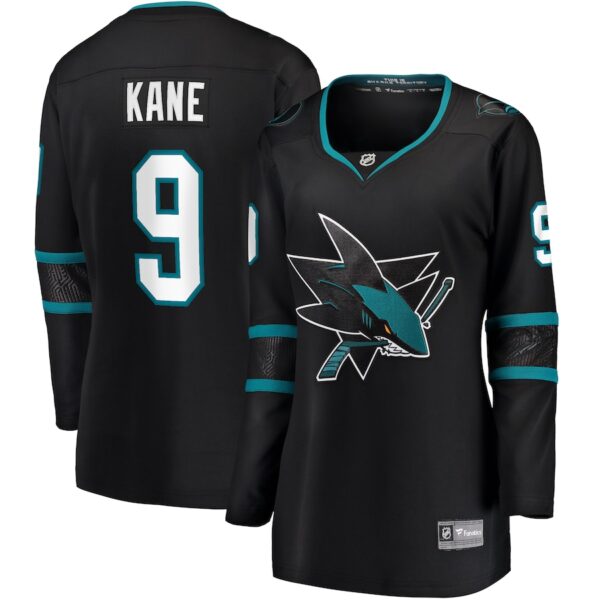 Evander Kane San Jose Sharks Jersey4u Women's Alternate Premier Breakaway Jersey - Black photo 1 Jersey4u