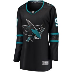 Evander Kane San Jose Sharks Jersey4u Women's Alternate Premier Breakaway Jersey - Black photo 2 Jersey4u