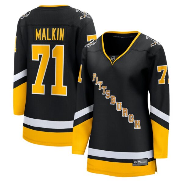 Evgeni Malkin Pittsburgh Penguins Jersey4u Women's Alternate Premier Breakaway Player Jersey - Black photo 1 Jersey4u